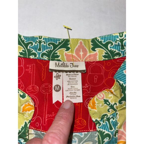 Matilda Jane Dress‎ Big Girls Size Medium Floral A39 - Picture 7 of 9